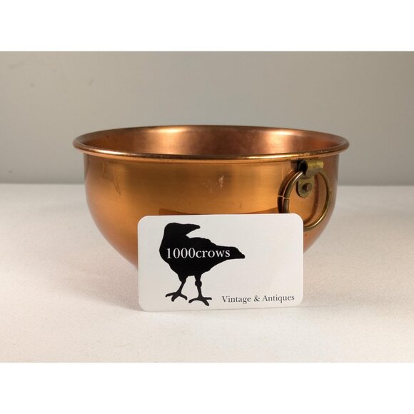 Vintage 7" copper mixing bowl, USA made Copper-craft Guild vintage home decor, - Picture 4 of 10